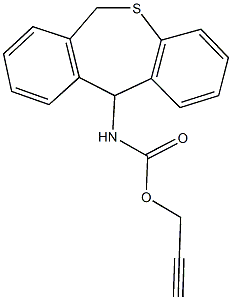 2-propynyl 6,11-dihydrodibenzo[b,e]thiepin-11-ylcarbamate Structure