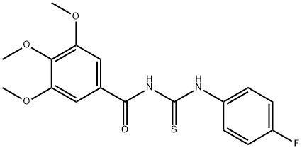 N-(4-fluorophenyl)-N'-(3,4,5-trimethoxybenzoyl)thiourea|