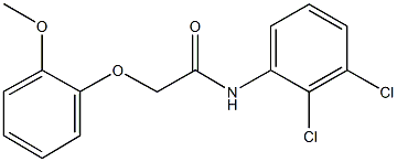 N-(2,3-dichlorophenyl)-2-(2-methoxyphenoxy)acetamide Struktur