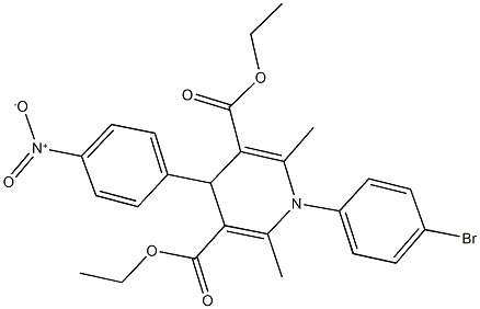 diethyl 1-(4-bromophenyl)-4-{4-nitrophenyl}-2,6-dimethyl-1,4-dihydro-3,5-pyridinedicarboxylate|