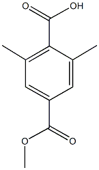 4-(甲氧羰基)-2,6-二甲基苯甲酸, 7498-53-5, 结构式
