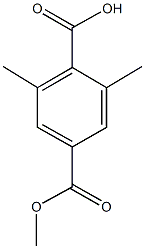 4-(methoxycarbonyl)-2,6-dimethylbenzoic acid Structure