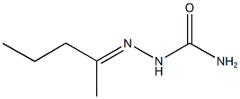 2-pentanone semicarbazone Struktur
