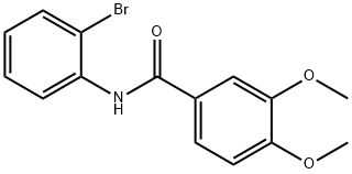 N-(2-bromophenyl)-3,4-dimethoxybenzamide 结构式