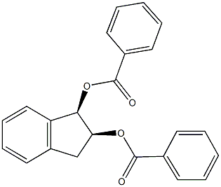 2-(benzoyloxy)-2,3-dihydro-1H-inden-1-yl benzoate 化学構造式