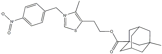 751475-56-6 4-methyl-5-(2-{[(3-methyl-1-adamantyl)carbonyl]oxy}ethyl)-3-(4-nitrobenzyl)-1,3-thiazol-3-ium