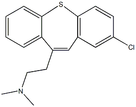 2-(2-chlorodibenzo[b,f]thiepin-10-yl)-N,N-dimethylethanamine,75158-65-5,结构式