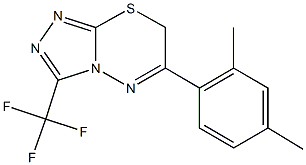 6-(2,4-dimethylphenyl)-3-(trifluoromethyl)-7H-[1,2,4]triazolo[3,4-b][1,3,4]thiadiazine Structure