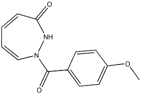 1-(4-methoxybenzoyl)-1,2-dihydro-3H-1,2-diazepin-3-one Struktur