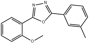 methyl 2-[5-(3-methylphenyl)-1,3,4-oxadiazol-2-yl]phenyl ether,752986-20-2,结构式