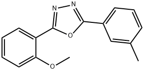 methyl 2-[5-(3-methylphenyl)-1,3,4-oxadiazol-2-yl]phenyl ether Structure