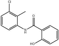 N-(3-氯-2-甲基苯基)-2-羟基苯甲酰胺,75300-64-0,结构式