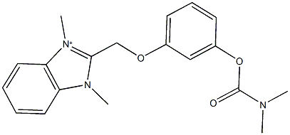 3-[(1,3-dimethyl-3H-benzimidazol-1-ium-2-yl)methoxy]phenyl dimethylcarbamate 结构式