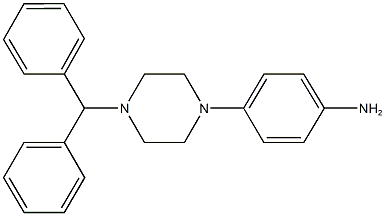 4-(4-benzhydryl-1-piperazinyl)phenylamine Structure