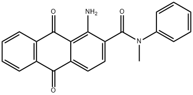 1-amino-N-methyl-9,10-dioxo-N-phenyl-9,10-dihydro-2-anthracenecarboxamide 化学構造式