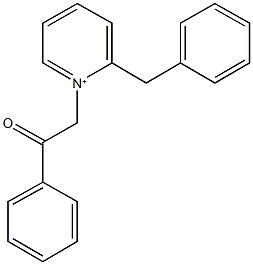 2-benzyl-1-(2-oxo-2-phenylethyl)pyridinium Structure