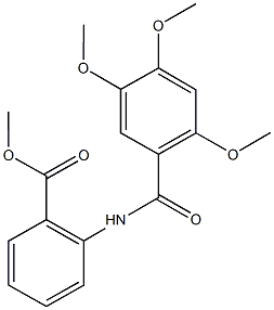 methyl 2-[(2,4,5-trimethoxybenzoyl)amino]benzoate Struktur