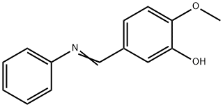 2-methoxy-5-[(phenylimino)methyl]phenol 化学構造式