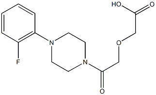{2-[4-(2-fluorophenyl)-1-piperazinyl]-2-oxoethoxy}acetic acid,756487-05-5,结构式