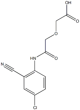 [2-(4-chloro-2-cyanoanilino)-2-oxoethoxy]acetic acid,756487-41-9,结构式