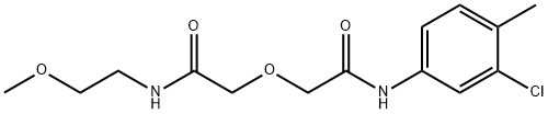 2-[2-(3-chloro-4-methylanilino)-2-oxoethoxy]-N-(2-methoxyethyl)acetamide Structure