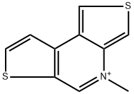 4-methyldithieno[3,4-b:3,2-d]pyridin-4-ium 结构式