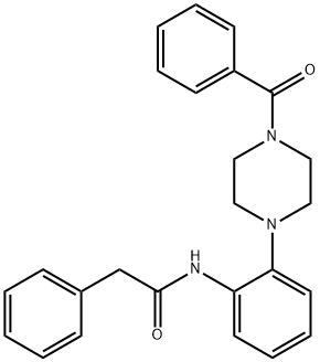 N-[2-(4-benzoyl-1-piperazinyl)phenyl]-2-phenylacetamide Structure