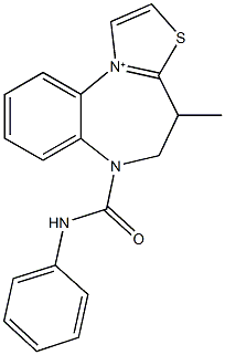 6-(anilinocarbonyl)-4-methyl-4H,5H,6H-[1,3]thiazolo[3,2-a][1,5]benzodiazepin-11-ium Structure