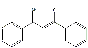 2-methyl-3,5-diphenylisoxazol-2-ium 化学構造式