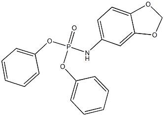 diphenyl 1,3-benzodioxol-5-ylamidophosphate 化学構造式
