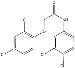 2-(2,4-dichlorophenoxy)-N-(3,4-dichlorophenyl)acetamide Structure