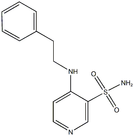 4-[(2-phenylethyl)amino]-3-pyridinesulfonamide Structure