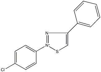 2-(4-chlorophenyl)-4-phenyl-1,2,3-thiadiazol-2-ium Structure