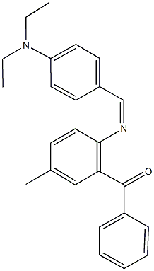 (2-{[4-(diethylamino)benzylidene]amino}-5-methylphenyl)(phenyl)methanone|