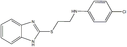 N-[2-(1H-benzimidazol-2-ylsulfanyl)ethyl]-4-chloroaniline,76381-19-6,结构式