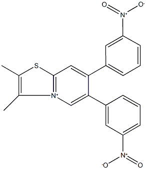 2,3-dimethyl-6,7-bis(3-nitrophenyl)[1,3]thiazolo[3,2-a]pyridin-4-ium|