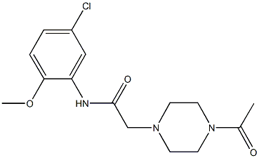 765284-22-8 2-(4-acetyl-1-piperazinyl)-N-(5-chloro-2-methoxyphenyl)acetamide