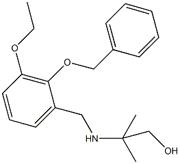 2-{[2-(benzyloxy)-3-ethoxybenzyl]amino}-2-methyl-1-propanol Structure