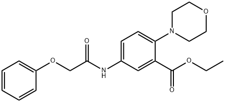 ethyl 2-(4-morpholinyl)-5-[(phenoxyacetyl)amino]benzoate,765934-32-5,结构式