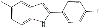 2-(4-fluorophenyl)-5-methyl-1H-indole,76609-18-2,结构式