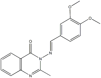 76716-05-7 3-[(3,4-dimethoxybenzylidene)amino]-2-methyl-4(3H)-quinazolinone