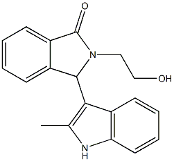 2-(2-hydroxyethyl)-3-(2-methyl-1H-indol-3-yl)-1-isoindolinone,767299-64-9,结构式