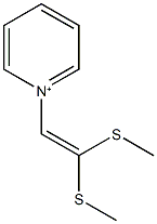 1-[2,2-bis(methylthio)vinyl]pyridinium Structure