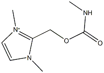 (1,3-dimethyl-1H-imidazol-3-ium-2-yl)methyl methylcarbamate Struktur