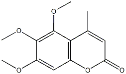 5,6,7-trimethoxy-4-methyl-2H-chromen-2-one 结构式