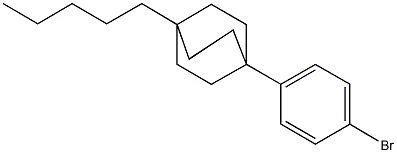 1-(4-bromophenyl)-4-pentylbicyclo[2.2.2]octane 结构式