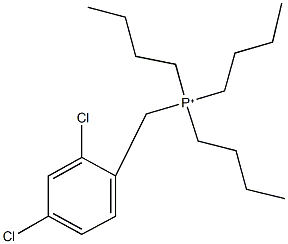 tributyl(2,4-dichlorobenzyl)phosphonium 化学構造式