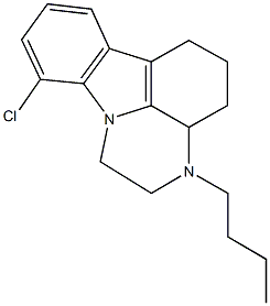 3-butyl-10-chloro-2,3,3a,4,5,6-hexahydro-1H-pyrazino[3,2,1-jk]carbazole,769872-12-0,结构式