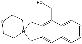 7-hydroxymethyl-naphtho[2,3-b]-8-oxa-5-azoniaspiro[4.5]decane Structure