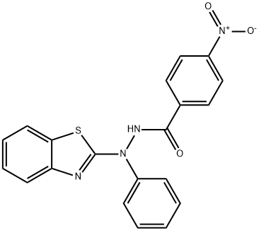 N'-(1,3-benzothiazol-2-yl)-4-nitro-N'-phenylbenzohydrazide Struktur